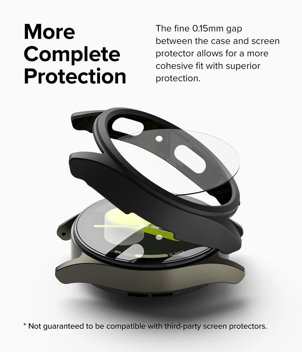 Glass+Case for Samsung Galaxy Watch 7 40mm/44mm Screen Protector Tempered Glass&Hard PC Protective Bumper Cover Accessories Set