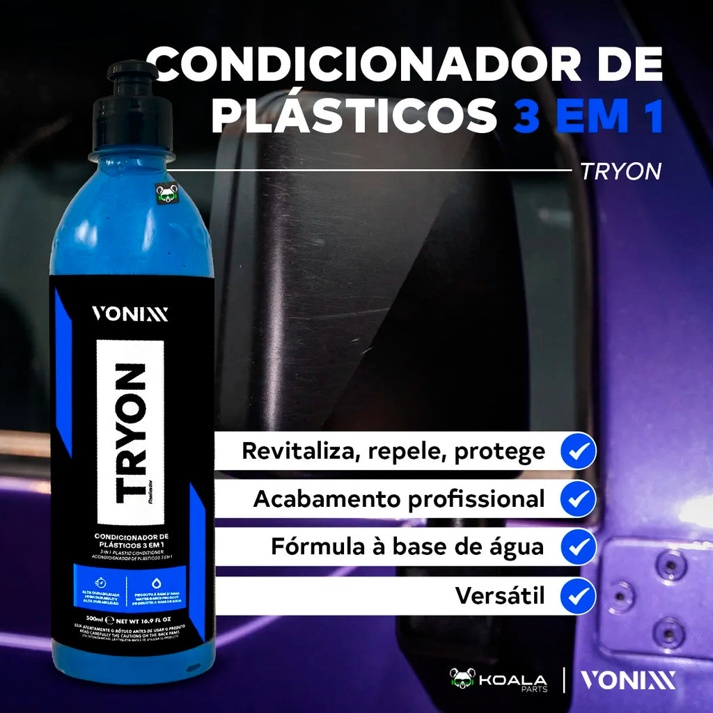 Restorer Auto Revitalizer Tryon 3 in 1 Plastic Rubber 500ml Vonixx