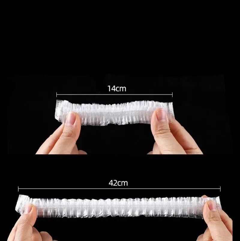 500/10PCS Disposable Food Keeping Film Kitchen Food Storage Covers Bags for Bowls Elastic Plate Plastic Lid Covers Vacuum Bags