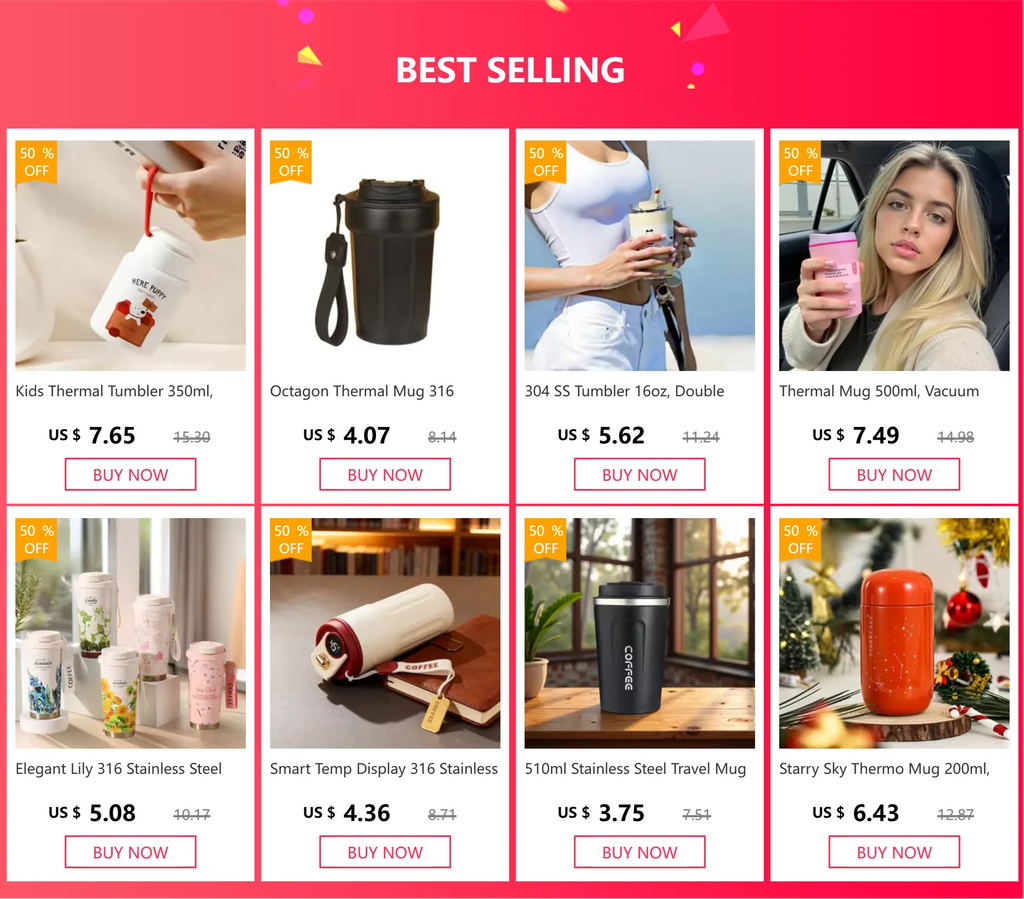 350ML 500ML Insulated Coffee Tumbler Stainless Steel Travel Mug with Lid Rope Handle Portable Thermal Cup for Car Office