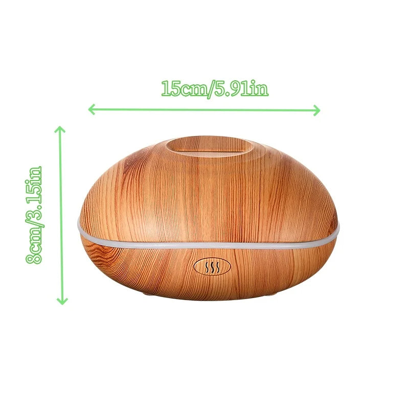7-color simulation flame fragrance humidifier 2-in-1 home appliance with large mist volume USB flame humidifier desktop creative