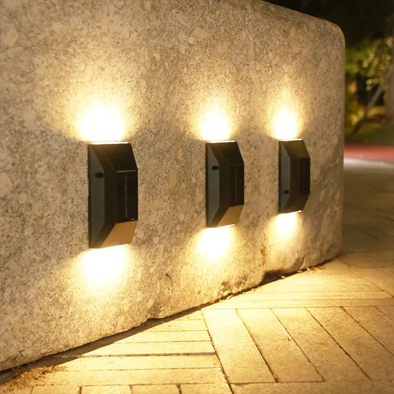 2PCS,Solar LED Lights, Outdoor Lights, Smart Light Sensors and Automatic Switches, Ideal for Courtyards and Hallways
