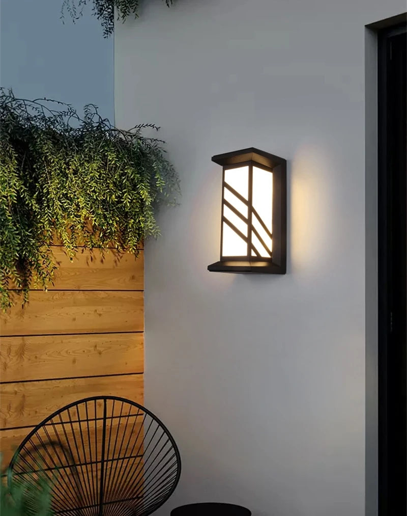 12W/18W LED Outdoor Wall Lamp Plastic/Aluminum Front Door Waterproof IP65 Sconce Garden Patio Terrace Home Wall Lighting Fixture