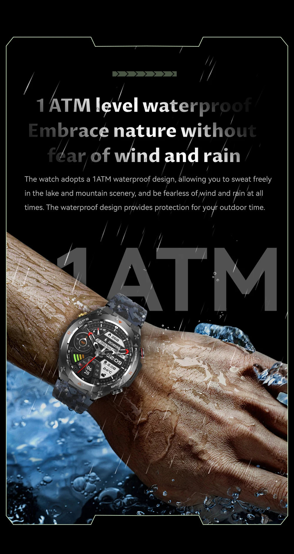 2024 COLMI V75 GPS Smart Watch 1.45" Ultra HD Display Built-in GPS & Compass Make/Receive Phone Calls Smartwatch 650mAh Battery