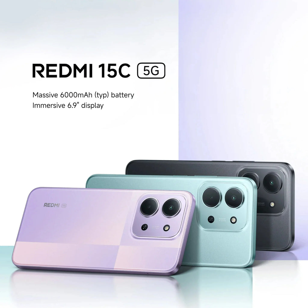 Xiaomi Redmi 15C 5G 4+128GB Global Version 120Hz 6.9“ Dot Drop Display 6nm MediaTek Dimensity 6300 processor 50MP 6000mAh 33W