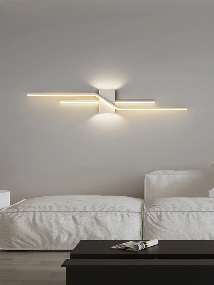 Wall Lamp Living Room TV Background Wall Lantern Minimalist Strip Lamp Bedroom Bedside Decoration Aisle Lamps Bracket Light
