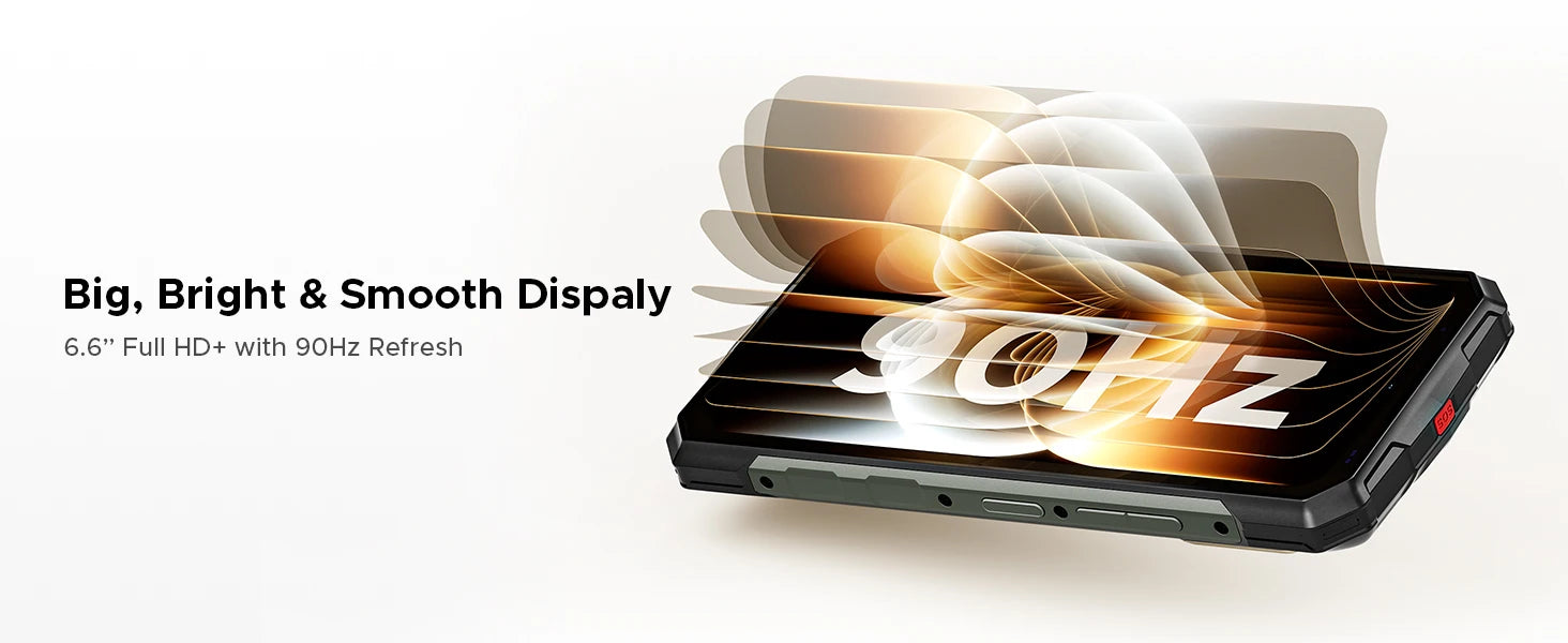 DOOGEE Fire 7 Ultra 5G Rugged Phone 125dB Speaker 13000mAh Battery Support POC 6.6'' Screen 8GB 256GB Android 15 Smartphone