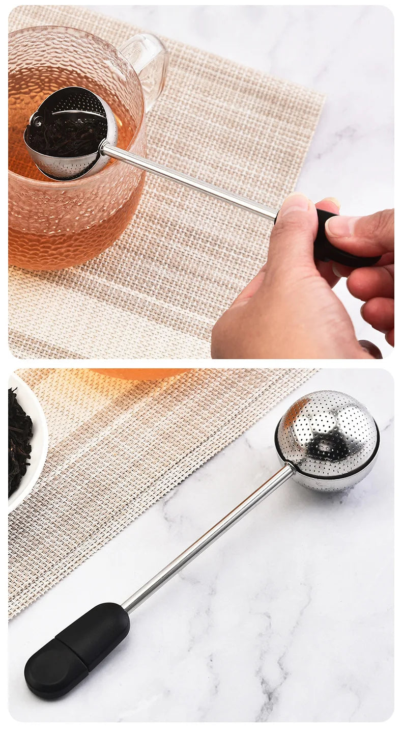 304 stainless steel tea leak creative rotating spherical tea filter tea filter tea set accessories
