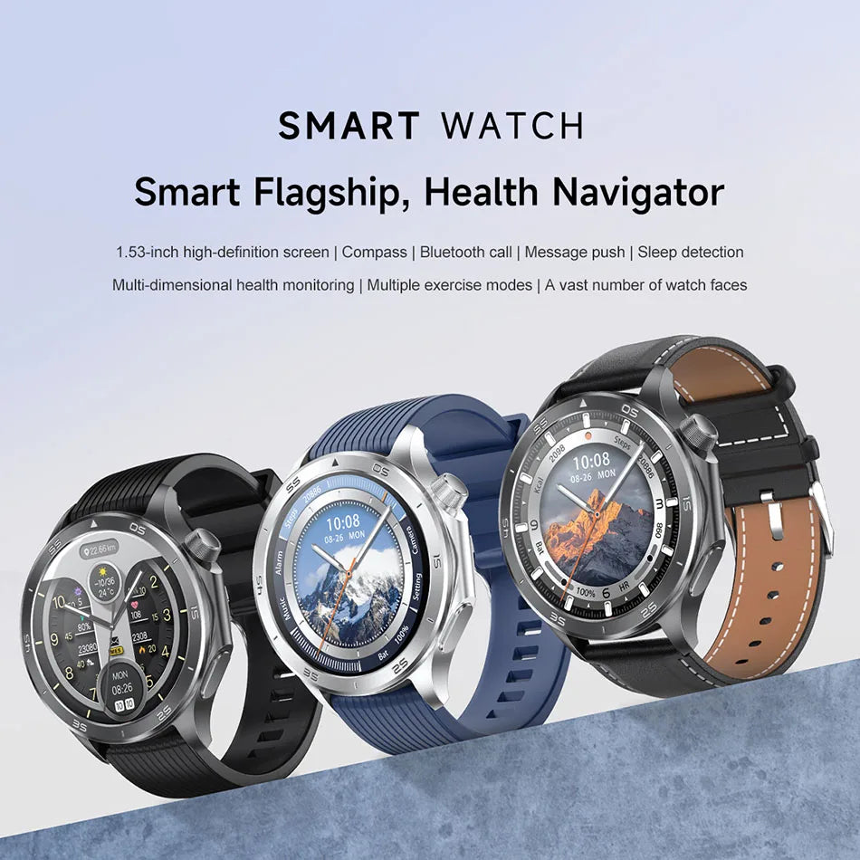 OPPO New X2 Bluetooth Call Smart Watch AMOLED HD Screen GPS Outdoor Sports Fitness Watch Health Monitoring Smartwatch Android