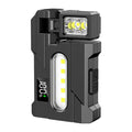 Outdoor Adjustable Angle Flashlight 1200 Lumens COB LED Zoomable Work Light USB Rechargeable Torch for Camping Hiking