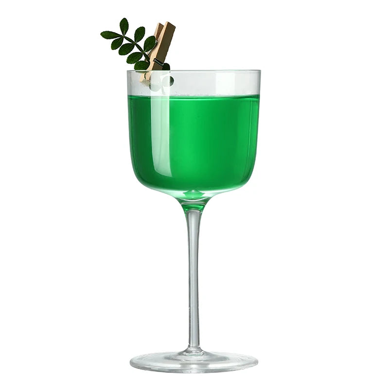 Nick and Nora Cocktail Glasses, 185ml Hand Blown Martini Glasses Set of 4