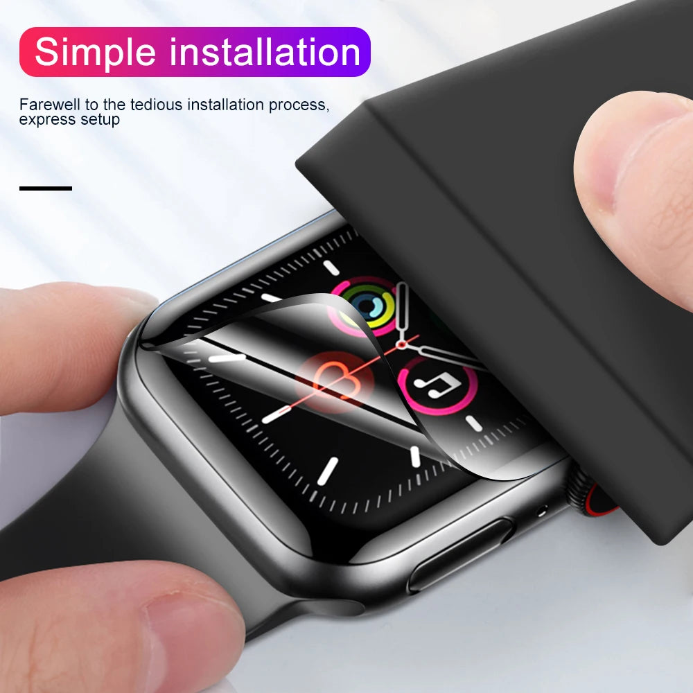 5PCS Screen Protector for Apple Watch Ultra 3 2 49MM 40MM 41MM 42MM 44MM 45MM 38MM Soft Film for iWatch Series 11 10 9 8 7 6 SE