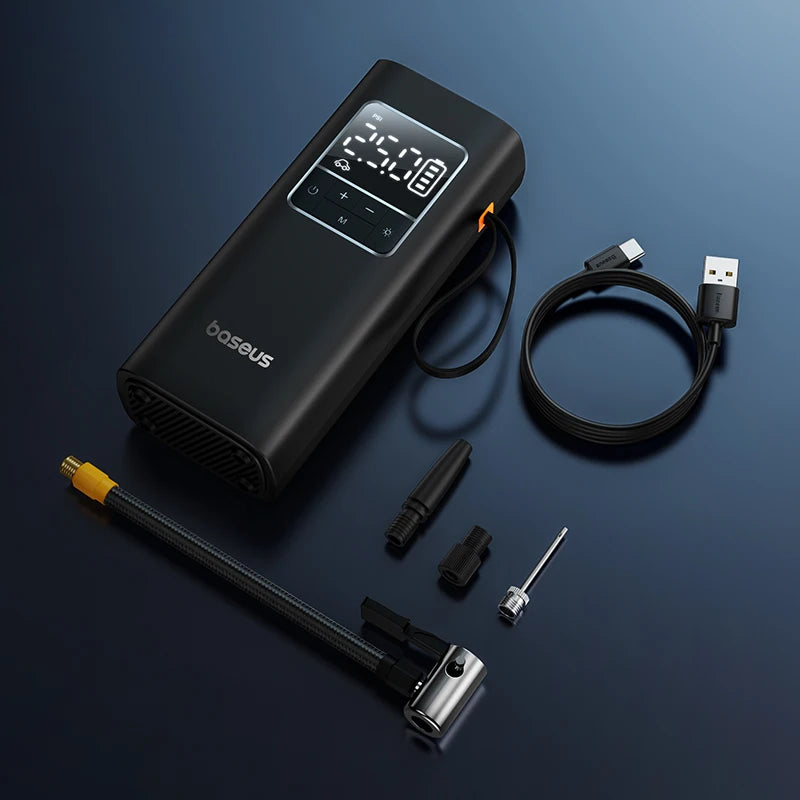 Baseus Wireless Air Pump Portable Tire Inflator Air Compressor with Digital Display for Car Motorcycles Bicycle Electric Pump
