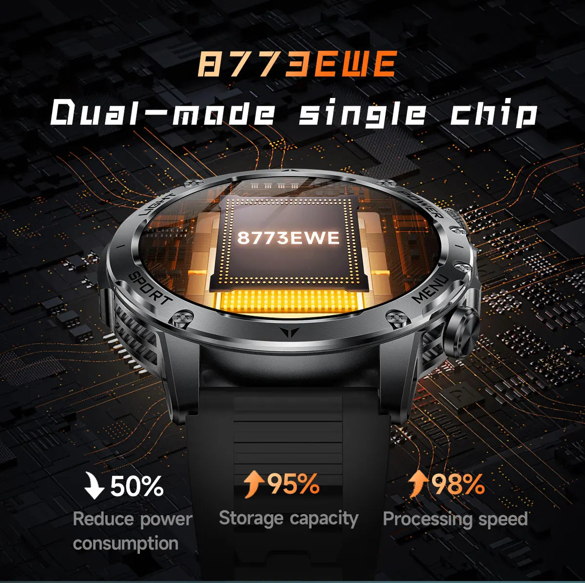 2026 New Military Smart Watch 1000Mah Battery Fitness Tracking 10ATM Waterproof Tactics Sport Flashlight call Bracelet For Men