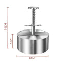 Hamburger Patty Maker Press 304 Stainless Steel Non-Stick Round Manual Rice Ball Mold Thickness Adjusted Kitchen Beef BBQ Tools
