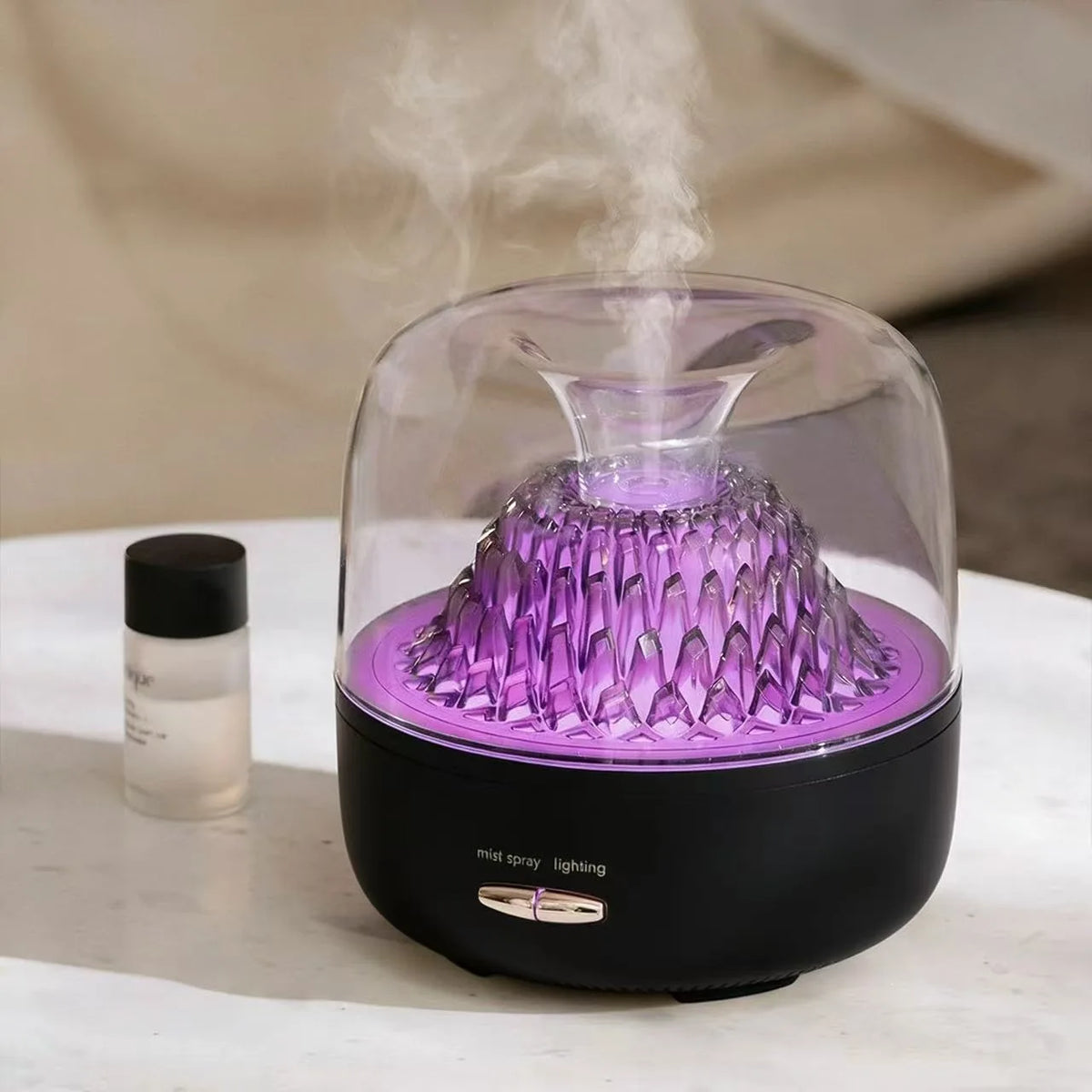 Aroma Diffuser Humidifier, Mist & Scent Dispenser with Adjustable 7-Color Lights, Ambient Lamp for Home Bedroom, Ideal Gift