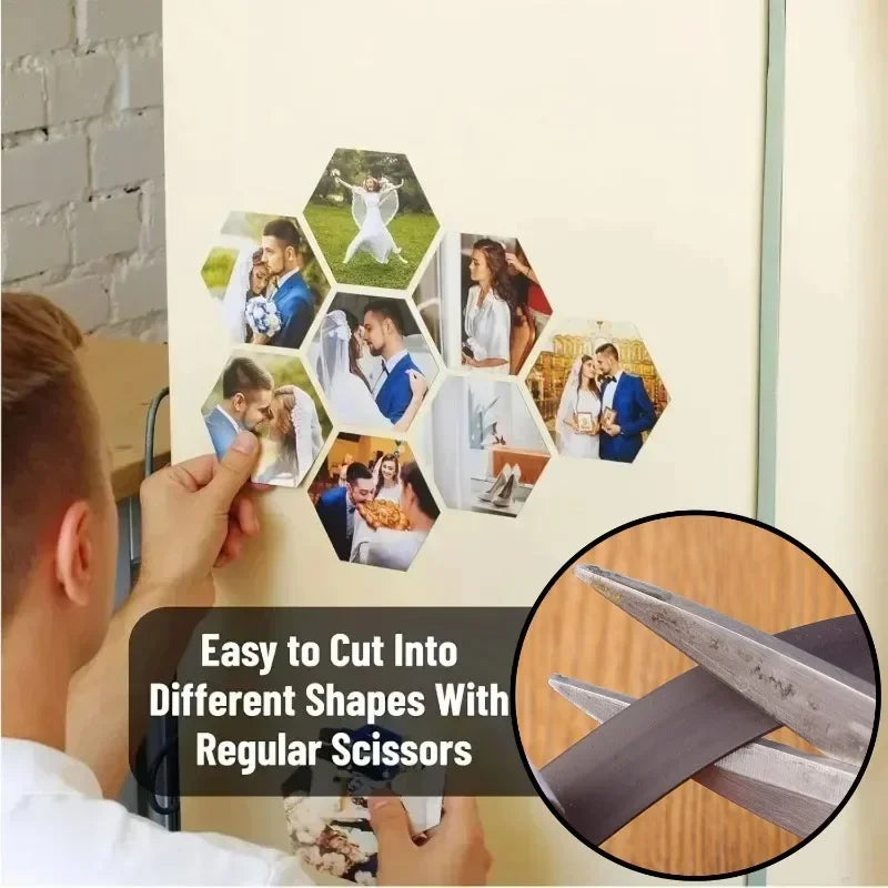10/1m Strong Magnetic Tape Self Adhesive Magnetic Strips Flexible Tapes for Home Office DIY Photos Poster Fixed Rubber Magnets