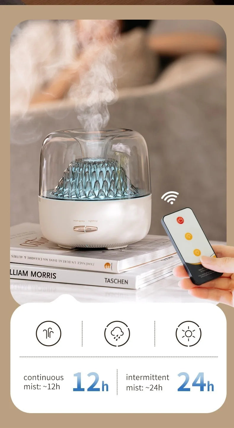 Aroma Diffuser Humidifier, Mist & Scent Dispenser with Adjustable 7-Color Lights, Ambient Lamp for Home Bedroom, Ideal Gift