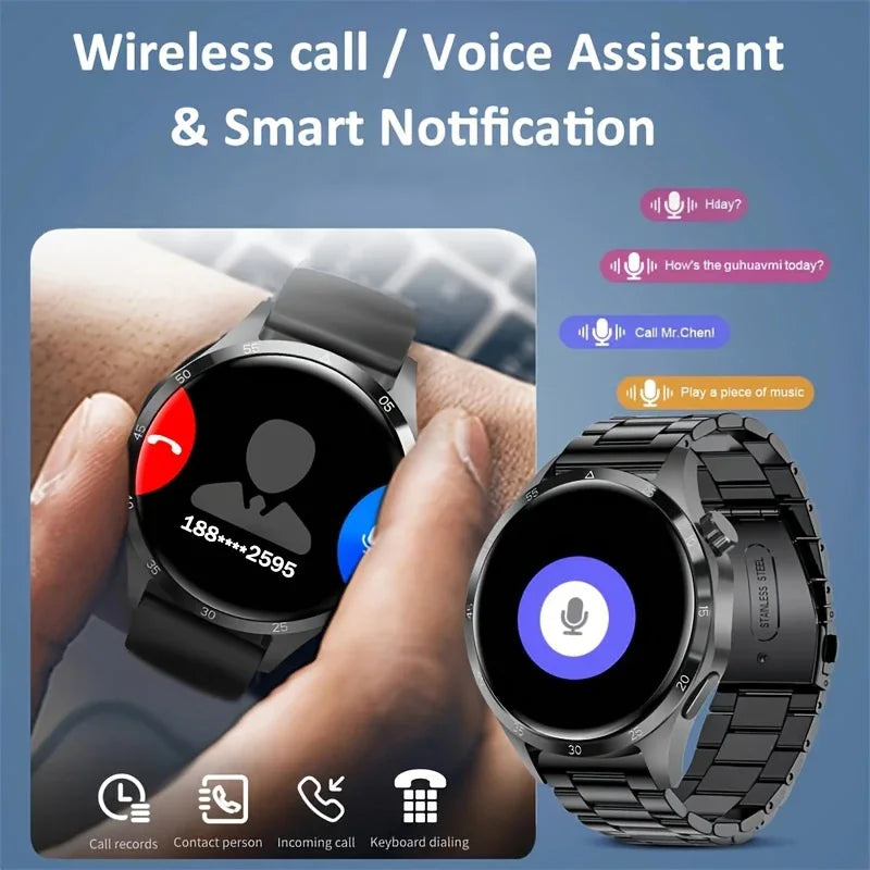 New Bluetooth Call Music Men's Smart Watch GPS Movement records NFC IP68 Waterproof Women Health Monitoring Smart Bracelet Gift