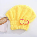 Quick Drying Hair Cap Women Bowtie Bathing Hat Microfiber Towel Superfiber Shower Cap For Spa Bathroom Accessories Shower Cap