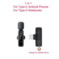 Lavalier Wireless Microphone 80mAh Rechargeable Battery Clip-On Podcast Mic for Streaming Vlogging Voice Recording Plug & Play
