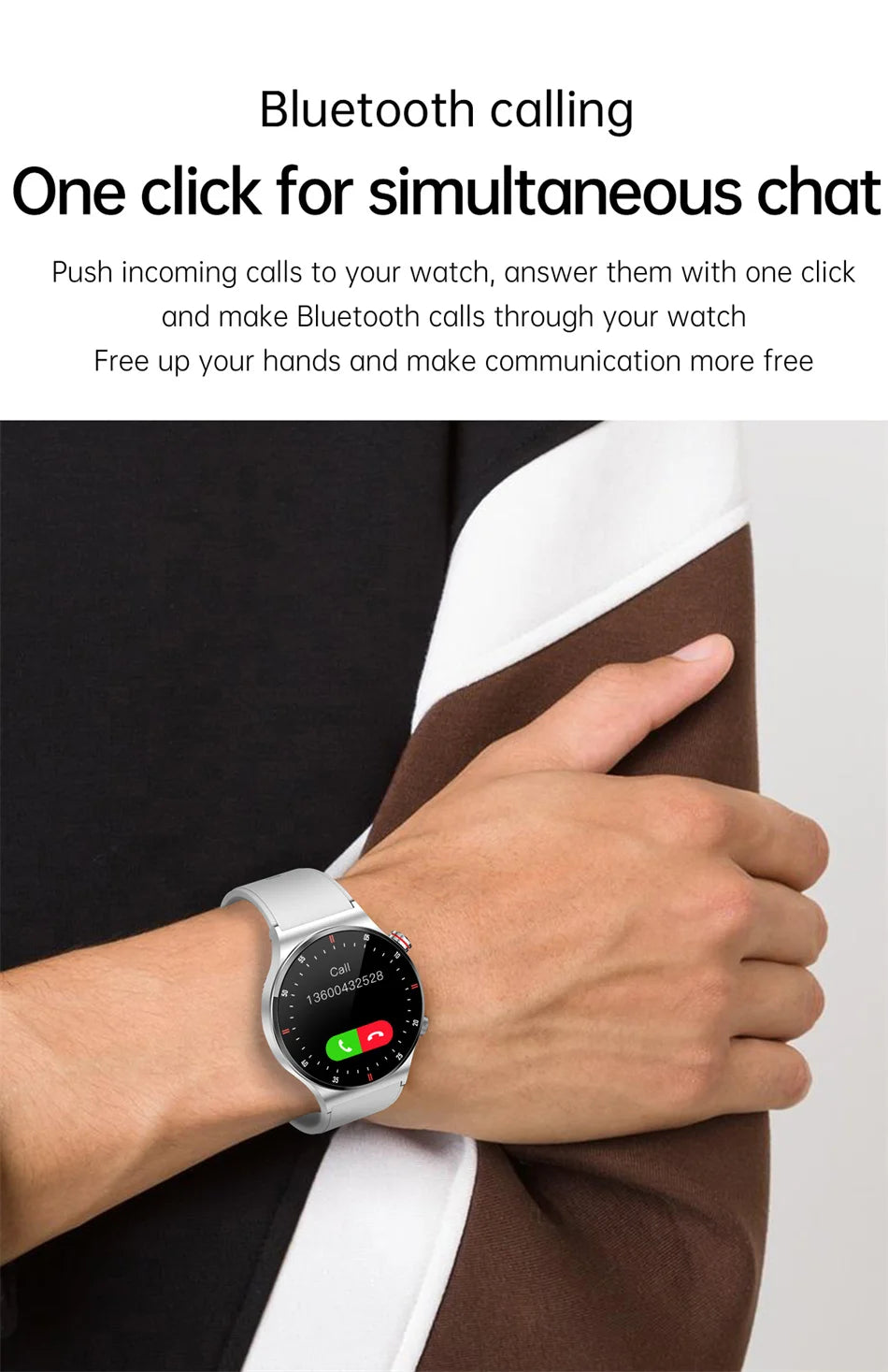 2026 Fashion Smartwatch HD Touch Heart Rate Bluetooth Call Sleep Monitoring NFC Weather Sport Mode Smart Watch For Android IOS