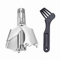 LISI Washable Portable Manual Nose Hair Trimmer for Men & Women Waterproof Stainless Steel Ear Hair Trimmer with Cleaning Brush