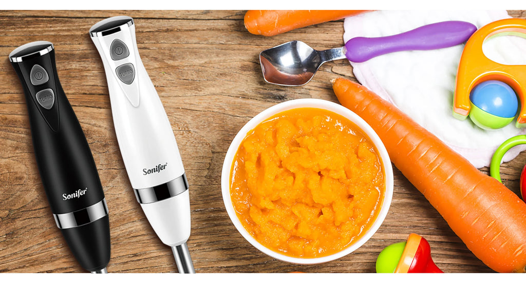 Stainless Steel Hand Blender 3 In 1 Immersion Electric Food Mixer With Bowl Kitchen Vegetable Meat Grinder Chopper Whisk Sonifer