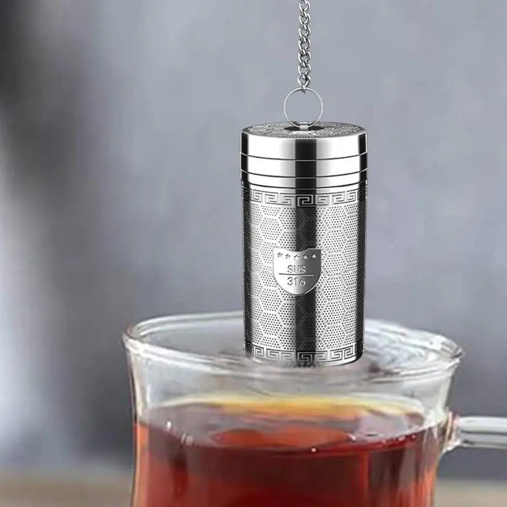 Tea Infuser Stainless Steel Mesh Filter Tea Infuser Teapot Tray Tea Strainer Herbal Filter Kitchen Teaware Accessories