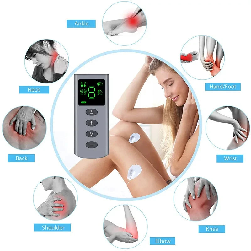 Hot Sale TENS/EMS Massage Gloves 4 Mode Palm Muscle Stimulator Portable Beauty Physiotherapy Handheld Pain Relief Massager Glove