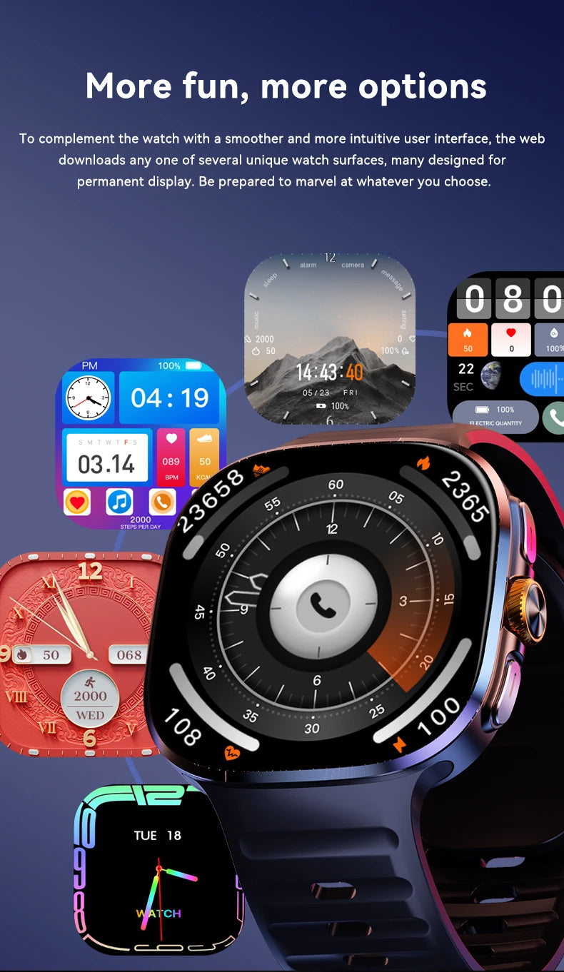 M99 Smart Watch Men's Watch SIM card 4G Android Google Play 2.4 inches 480*480  Amoled 32gG Memory GPS WIFI SmartWatches