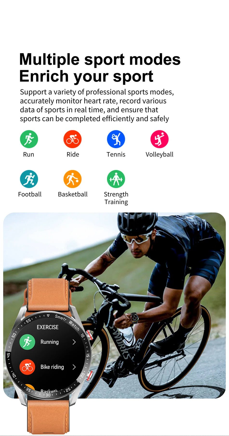 Sports Smart Watch Men Women HD Screen ECG+PPG Bluetooth Call GPS Tracker Heart Rate Monitor IP68 Waterproof SmartWatch 2026 New