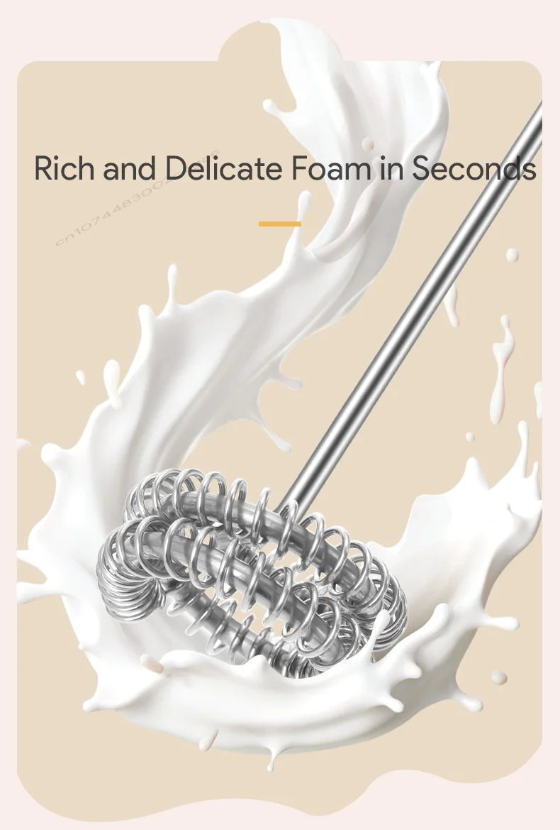 UPGRADED Electric Coffee Frother/MILK Whisk+Egg Beater MINI Food Blender USB Rechargeable Handheld Three Speeds Espresso Tools