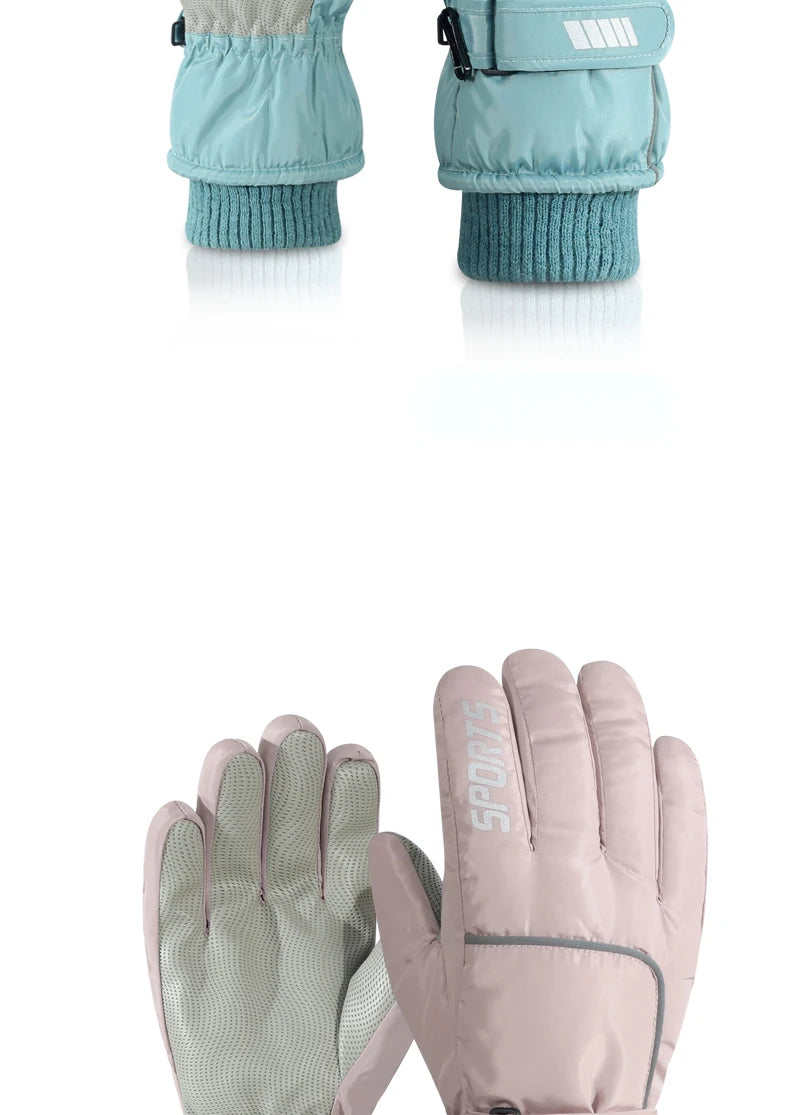 Men's AND WOMEN'S Professional Winter Warm Skiing Gloves, Warm Snow Gloves, Waterproof Motorcycle Gloves, Smile 506 Touch Screen