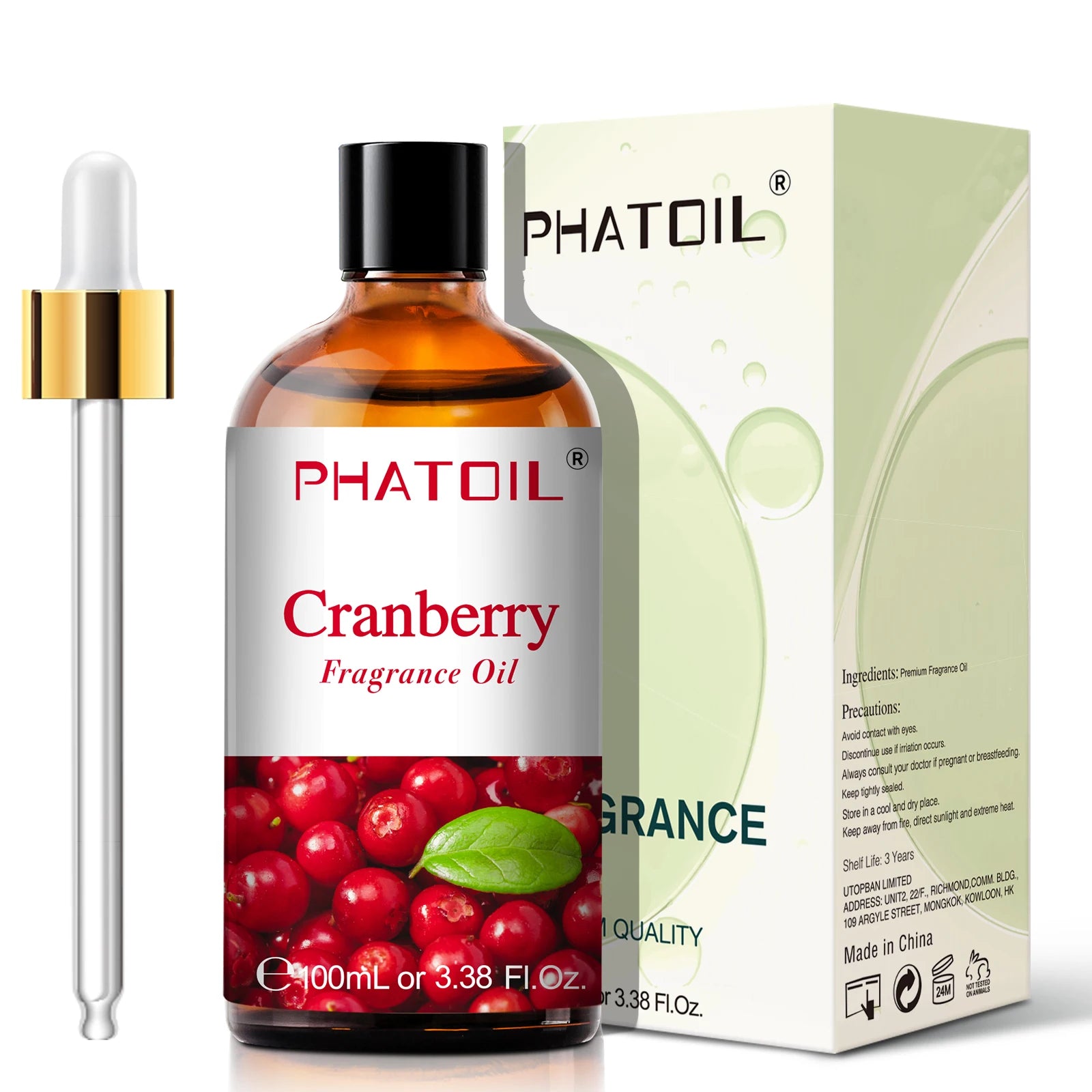 PHATOIL 100ml Fruity Fragrance Oil for Diffuser Candles Making -Coconut & Vanilla Strawberry Lemon Peach Aroma Essential Oils