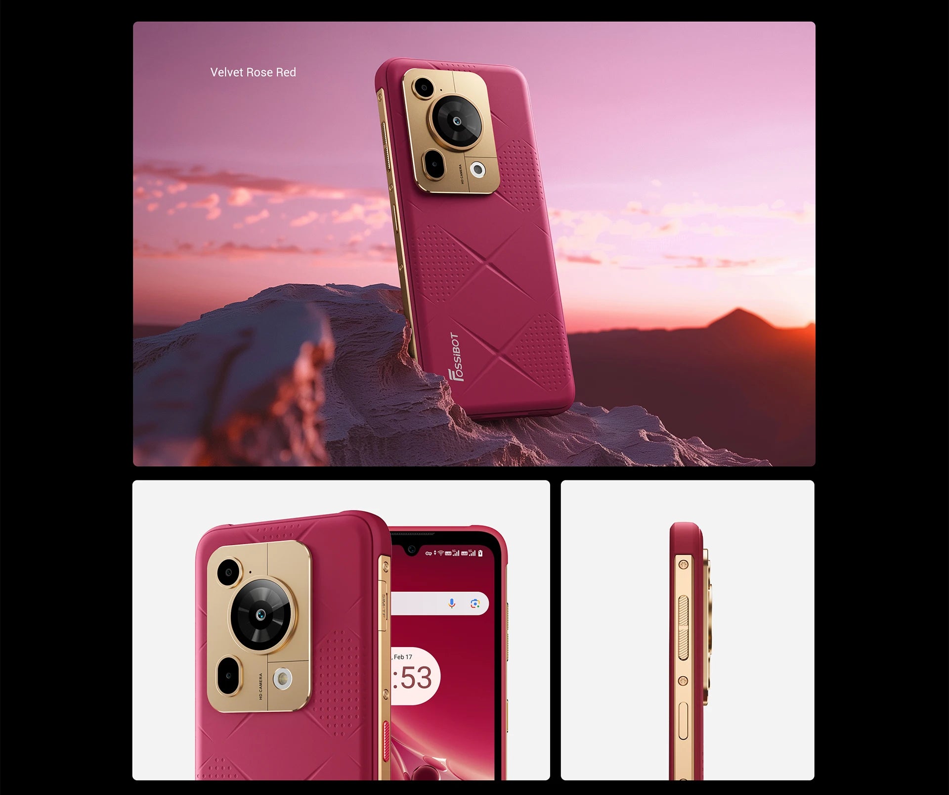 [World premiere] Fossibot F112 PRO 5G Rugged Smartphone 6.88" HD+ 7150mAh 24G(8+16)+256G Mobile Phone Android 14 50MP Cell Phone