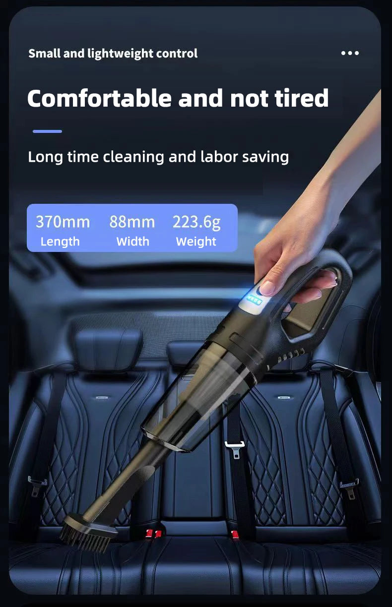 Wireless and corded dual-use, with extraordinary suction power.