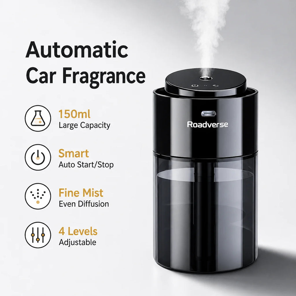 Smart Car Air Freshener Air Purifier Humidifier Fragrance Dispenser Odor Removal Decorations Dual-use Home and In-car