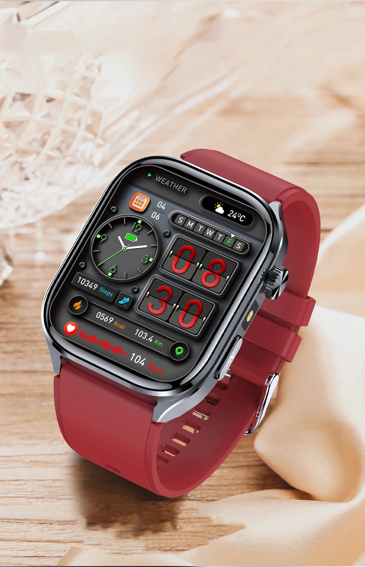 2026New Accurate Diagnosis Smart Watch ECG Blood Oxygen BP Uric Acid Lipids HD AMOLED Screen BT Call Health Smartwatch Men Women