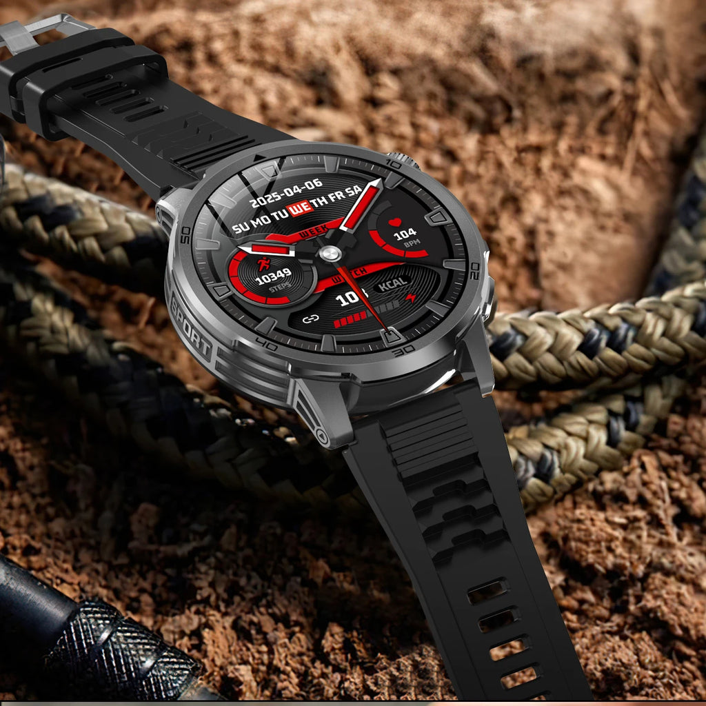 2026 Military T-Rex 3 Smart Watch Fitness Clock Men 466*466 AMOLED Screen 1000mAh Battery Flashlight Call Waterproof Smartwatchs