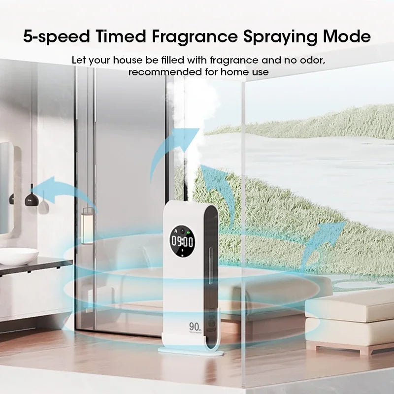 Automatic Sensor Aromatherapy Diffuser Night Light Essential Oil Diffuser Home Fragrance Machine for Relaxation Mood Enhancement