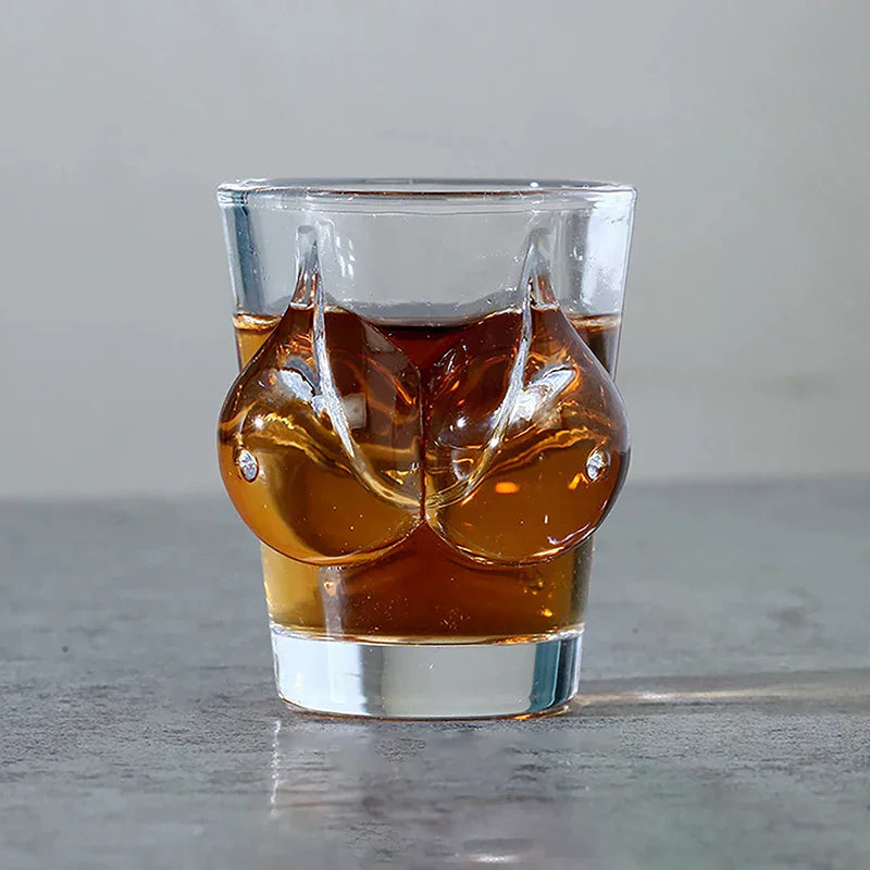 1PC Novelty Body Shaped Glass Beer Cup, Transparent Drinkware for Cocktails and Juices, Funny Wine Glass, Bar and Cafe