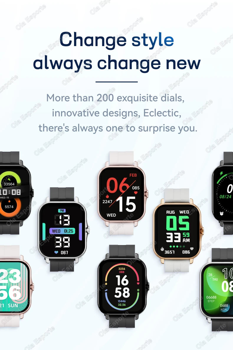New Smartwatch 1.83'' HD Screen Heart Rate/Sleep Monitor Wireless Bluetooth Call Music Control Smart Watch For Men Women R30Max