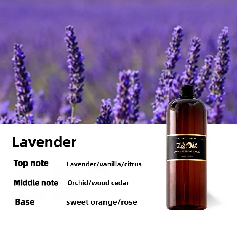 500ML Pure Plant Essential Oil Lavender and Hotel Scent Healton Shangri-La for Reed Diffuser Humidifier,Give 4Pc Diffuser Sticks