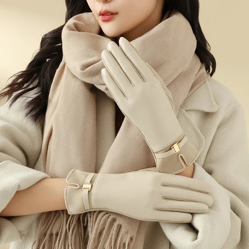 【Thick Warm】Women's Touchscreen Gloves Winter Windproof Riding Driving Gloves