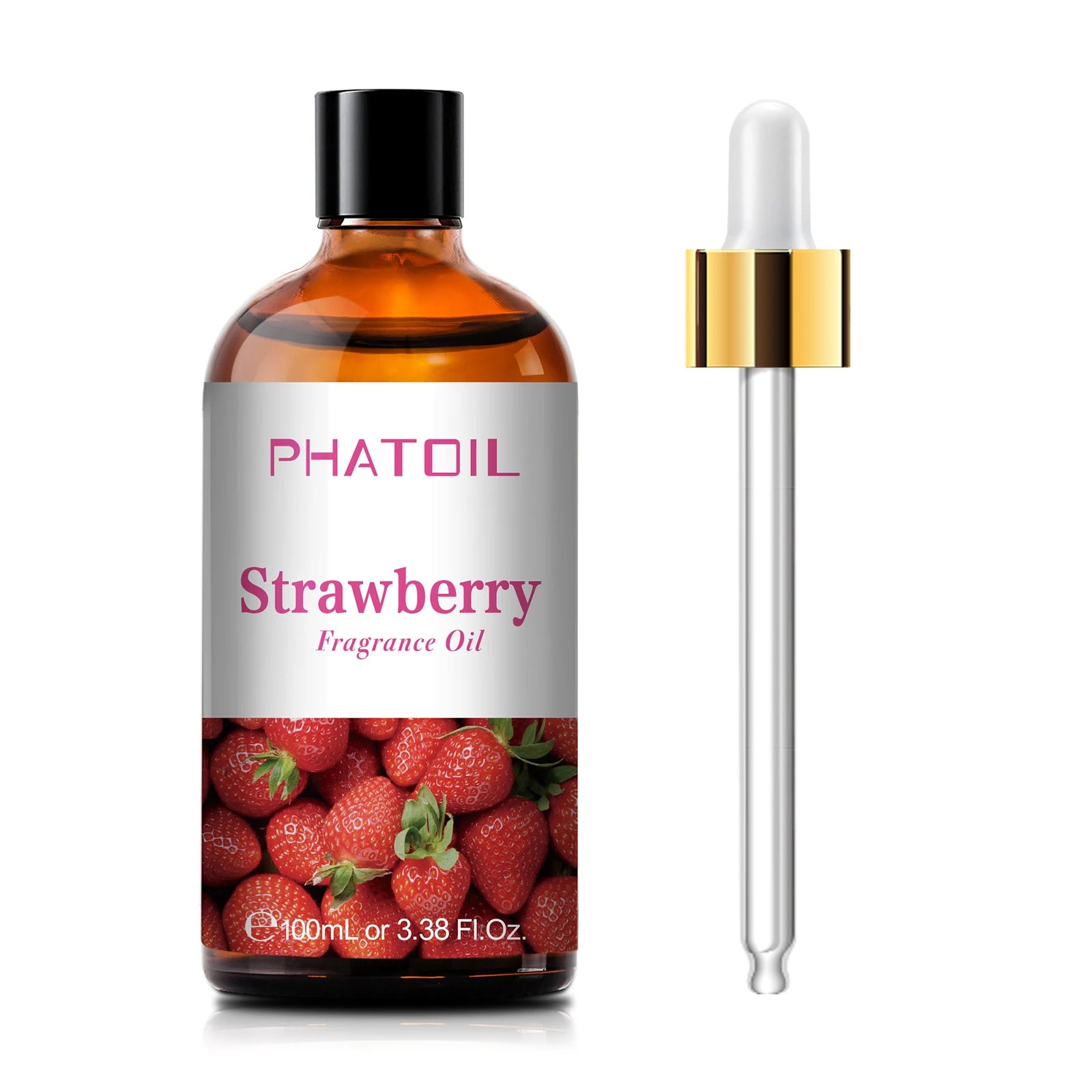 PHATOIL 100ml Fruity Fragrance Oil for Diffuser Candles Making -Coconut & Vanilla Strawberry Lemon Peach Aroma Essential Oils