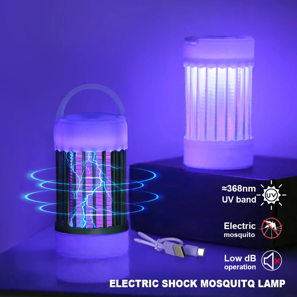 Electric Mosquito Killer Lamp UV Light Bug Zapper Trap USB 5V Summer Fly Swatter Insect Killer Light ﻿Camping