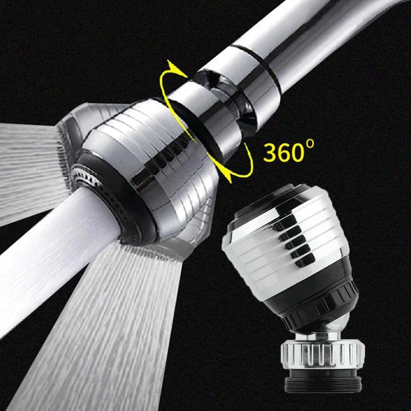 Kitchen Stainless Steel Faucet Sprinkler Water-saving Device Lengthening Rotating Splash Proof Sprinkler Spray Extender Bubbler