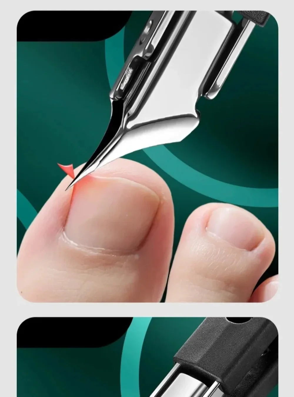 25° Slant Edge Nail Clipper Wide Opening Stainless Steel Professional Ingrown Toenail Tools Eagle Beak Oblique Toe Nail Trimmers