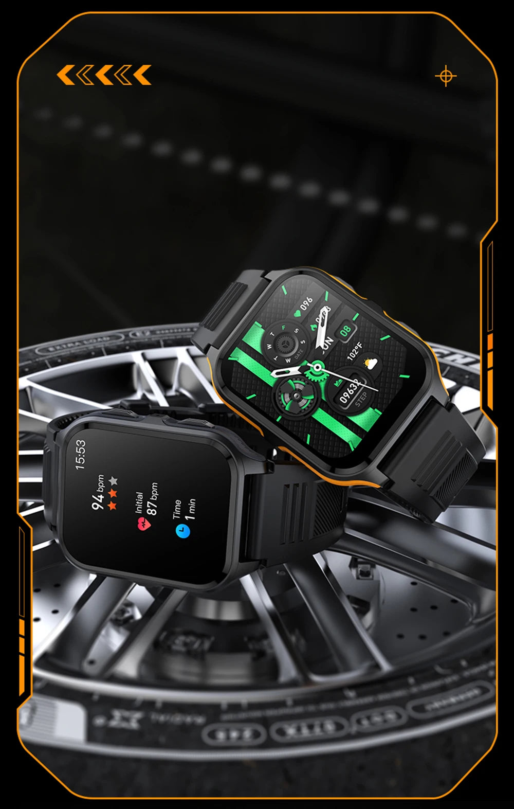 COLMI P73 1.9" Outdoor Military Smart Watch Men Bluetooth Call Smartwatch For Xiaomi Android IOS, IP68 Waterproof Fitness Watch